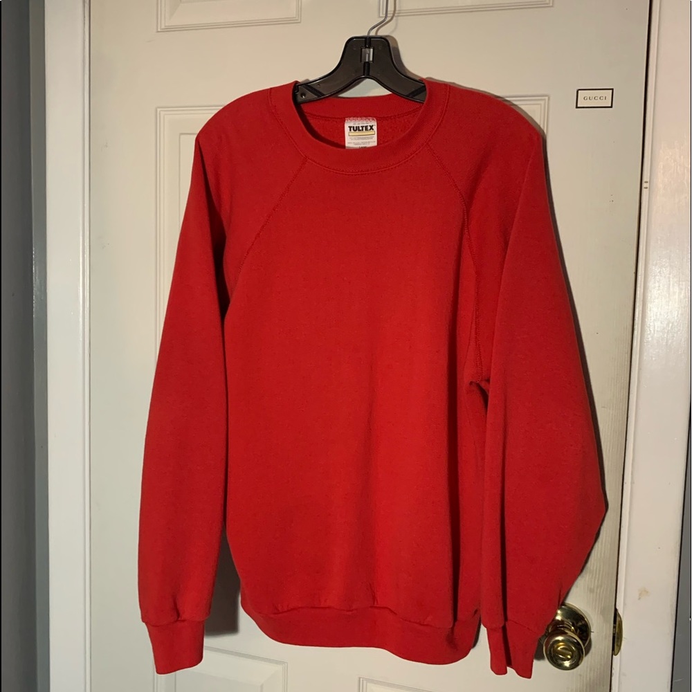 Tultex Red Crewneck Sweatshirt